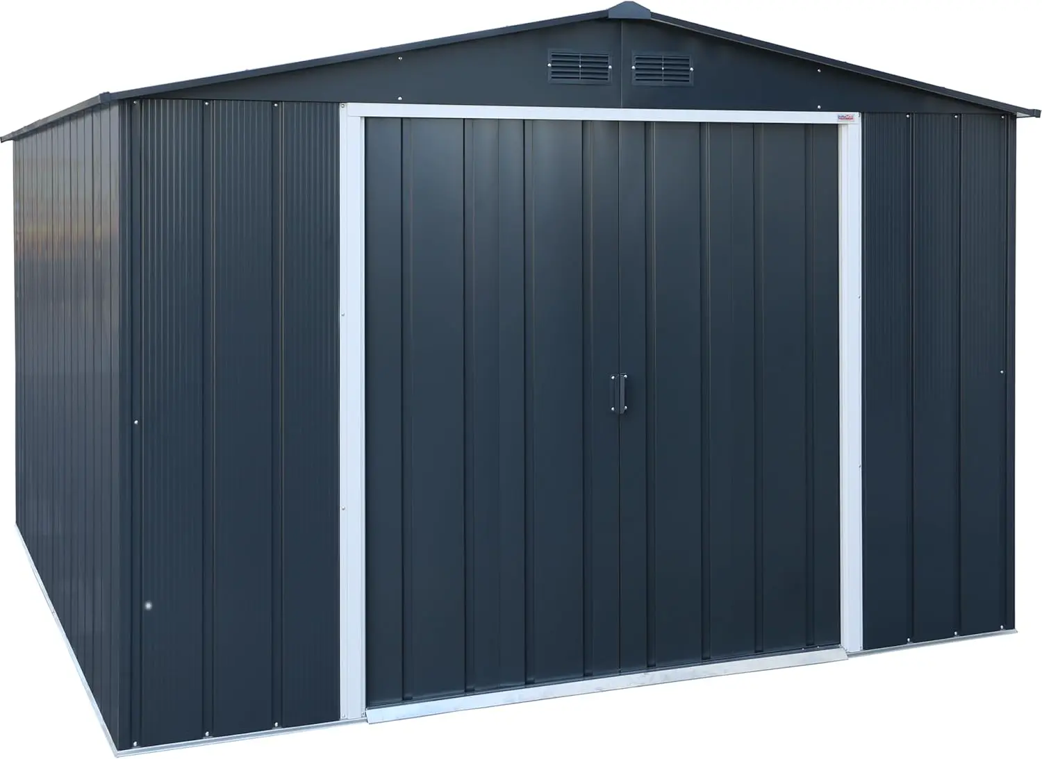 Abri de jardin en métal en bois gris 11,68 m² vue 1