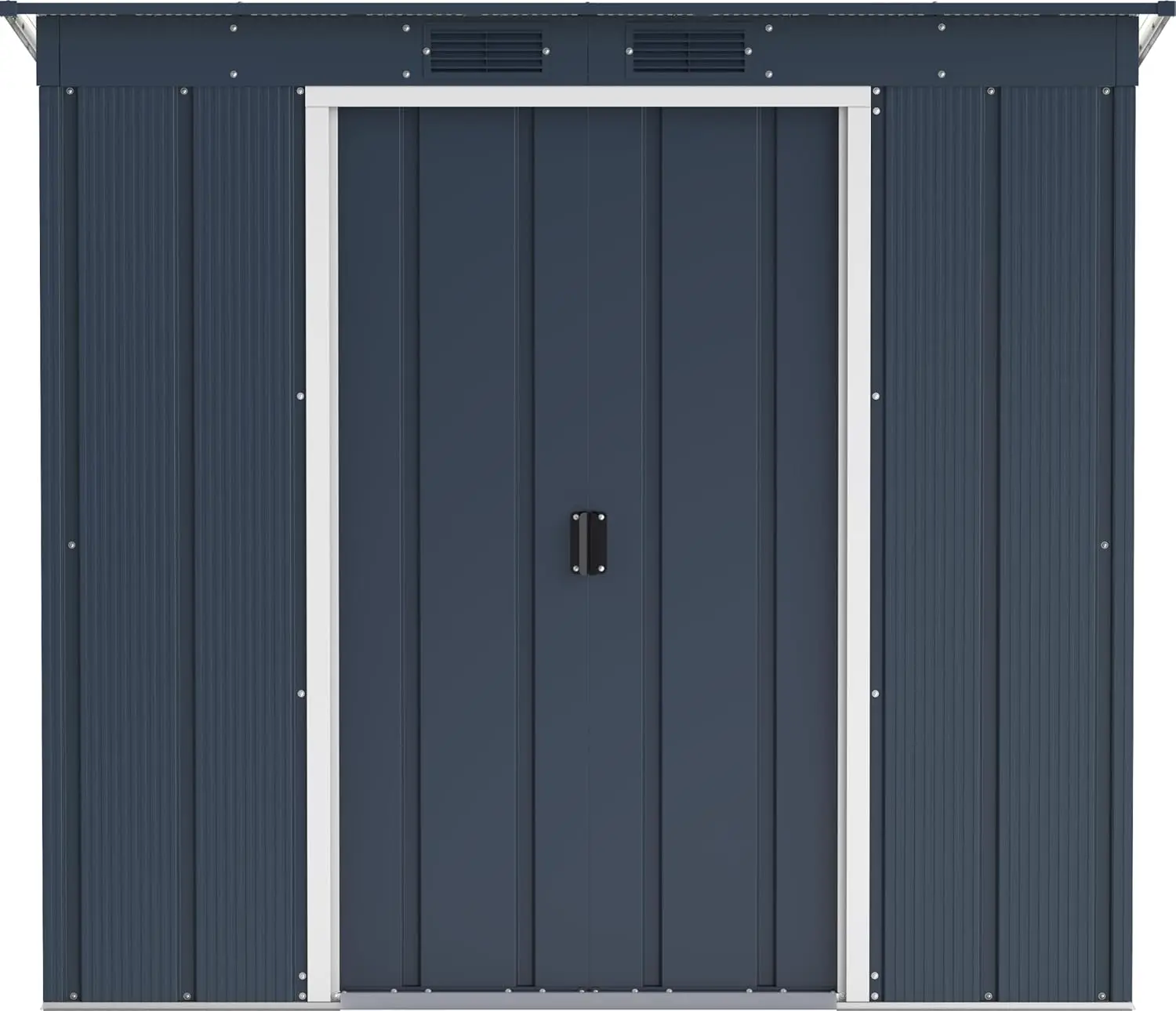 Abri de jardin en métal en acier anthracite 2,17 m² vue 5