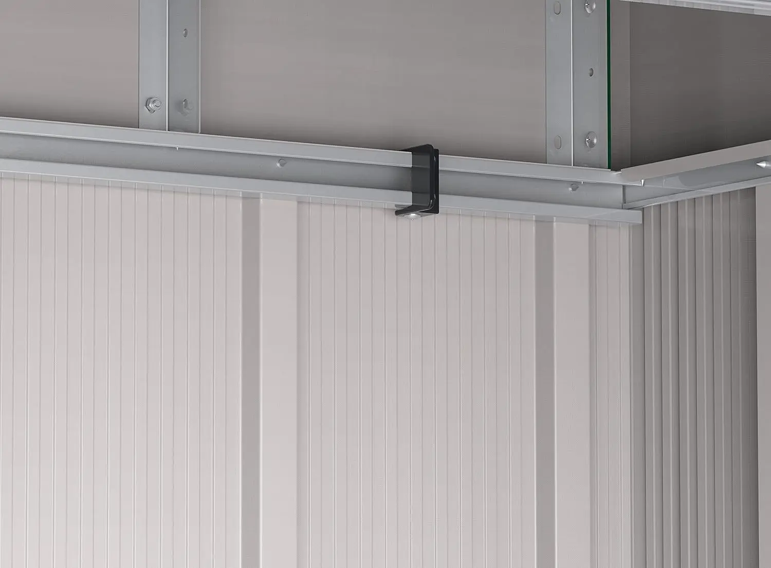 Abri de jardin en métal en acier anthracite 2,17 m² vue 8