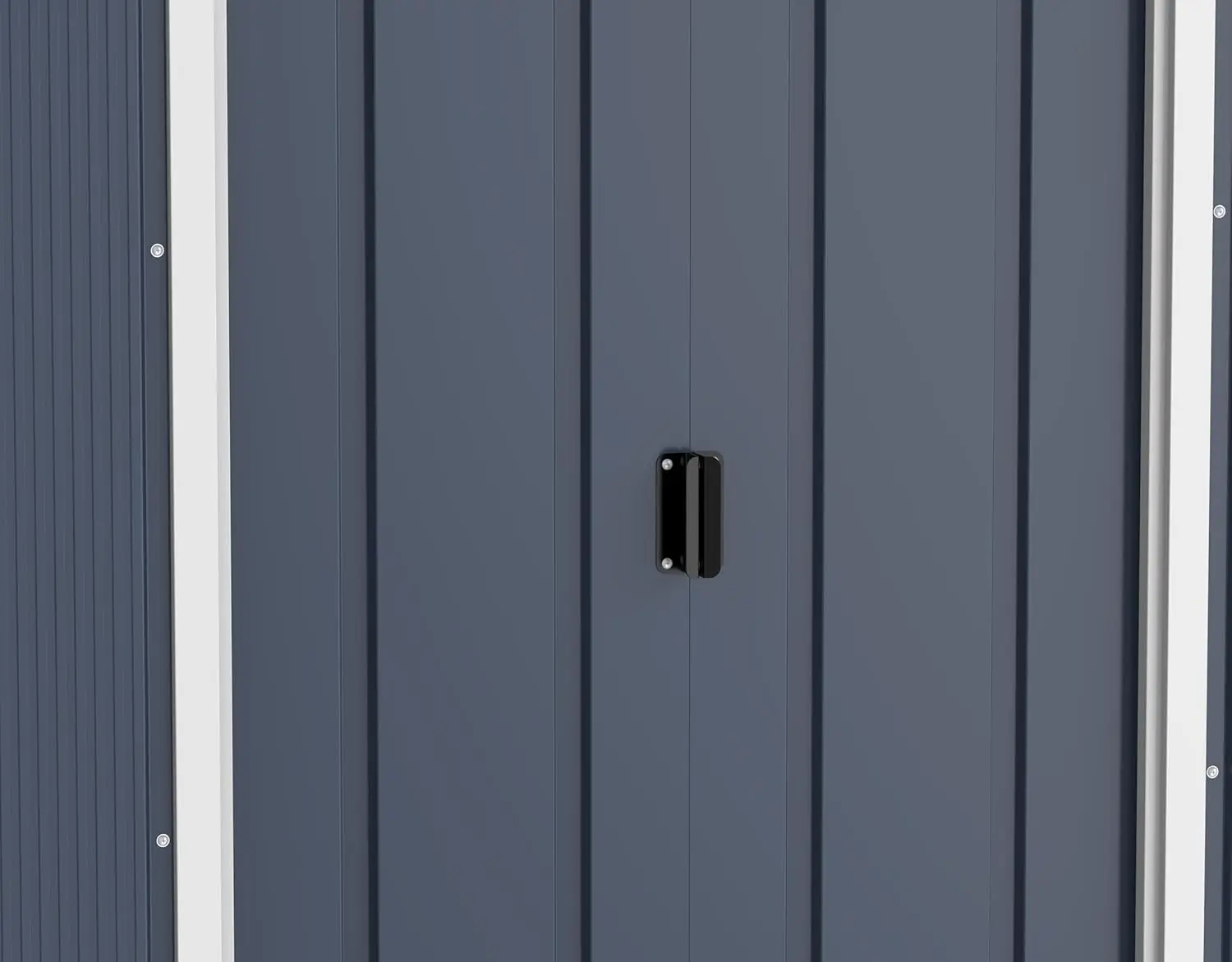 Abri de jardin en métal en acier anthracite 2,17 m² vue 10