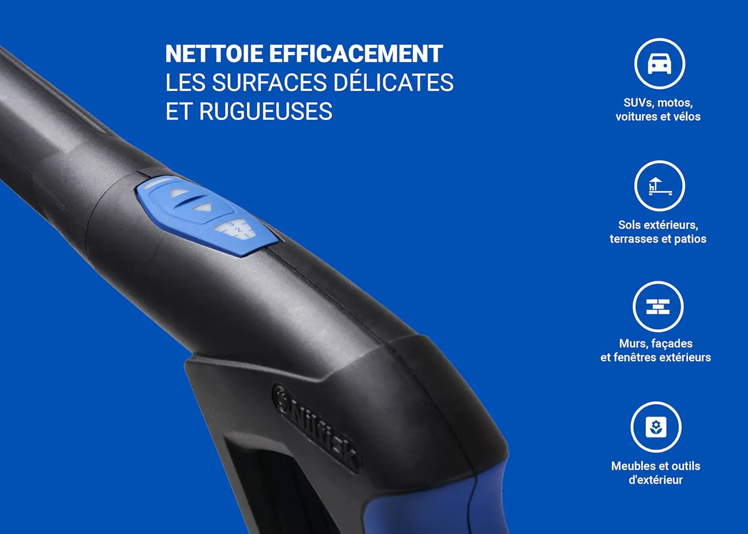 Nettoyeur haute pression bleu 40 m² vue 3