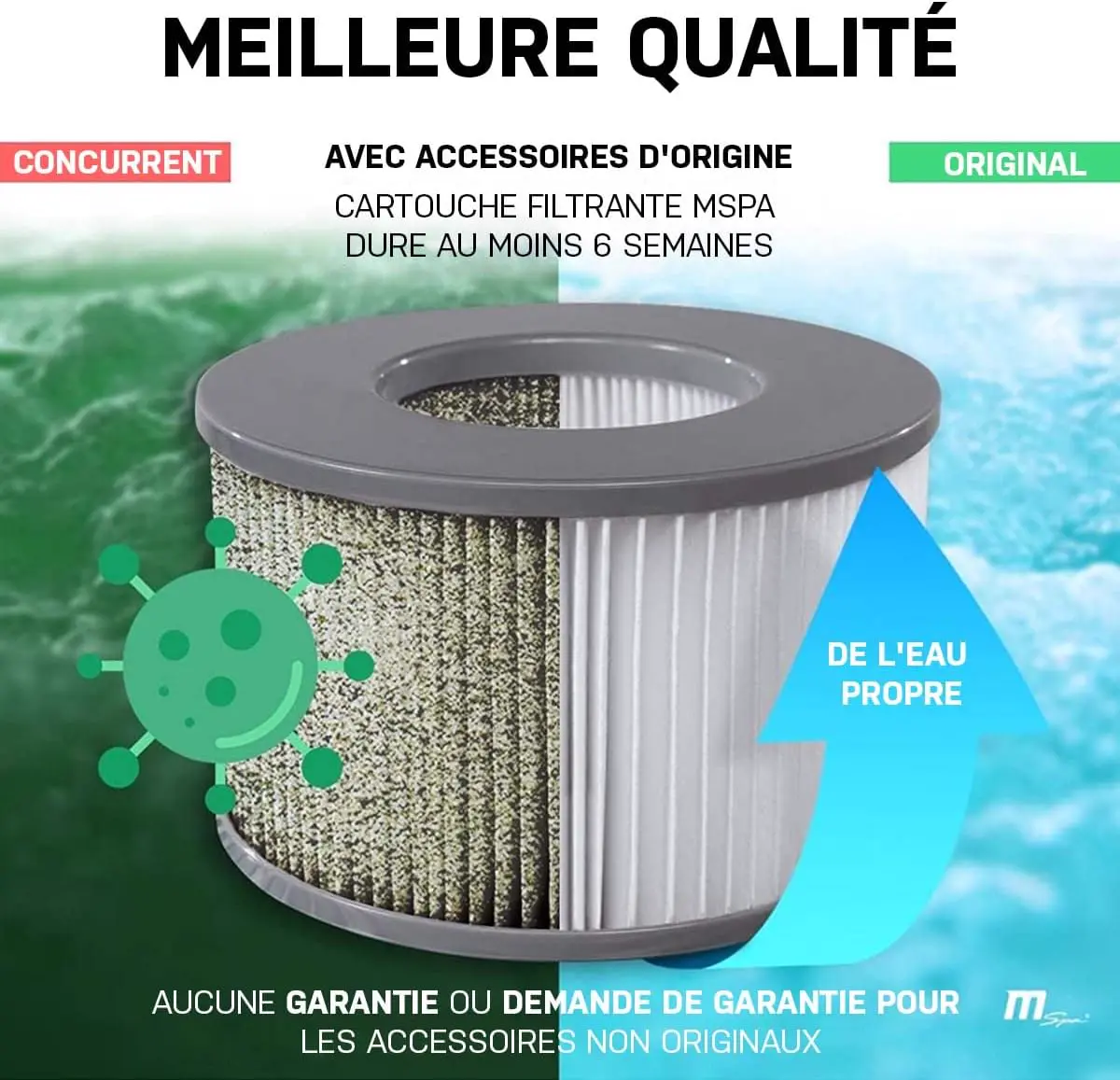 Spa gonflable 4 personnes 4 places en rotin gris 3x4 vue 8