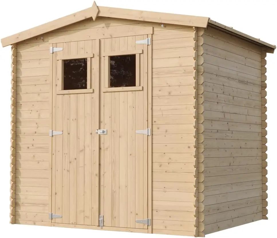 Abri de jardin en bois en bois beige 4,33 m² vue 3