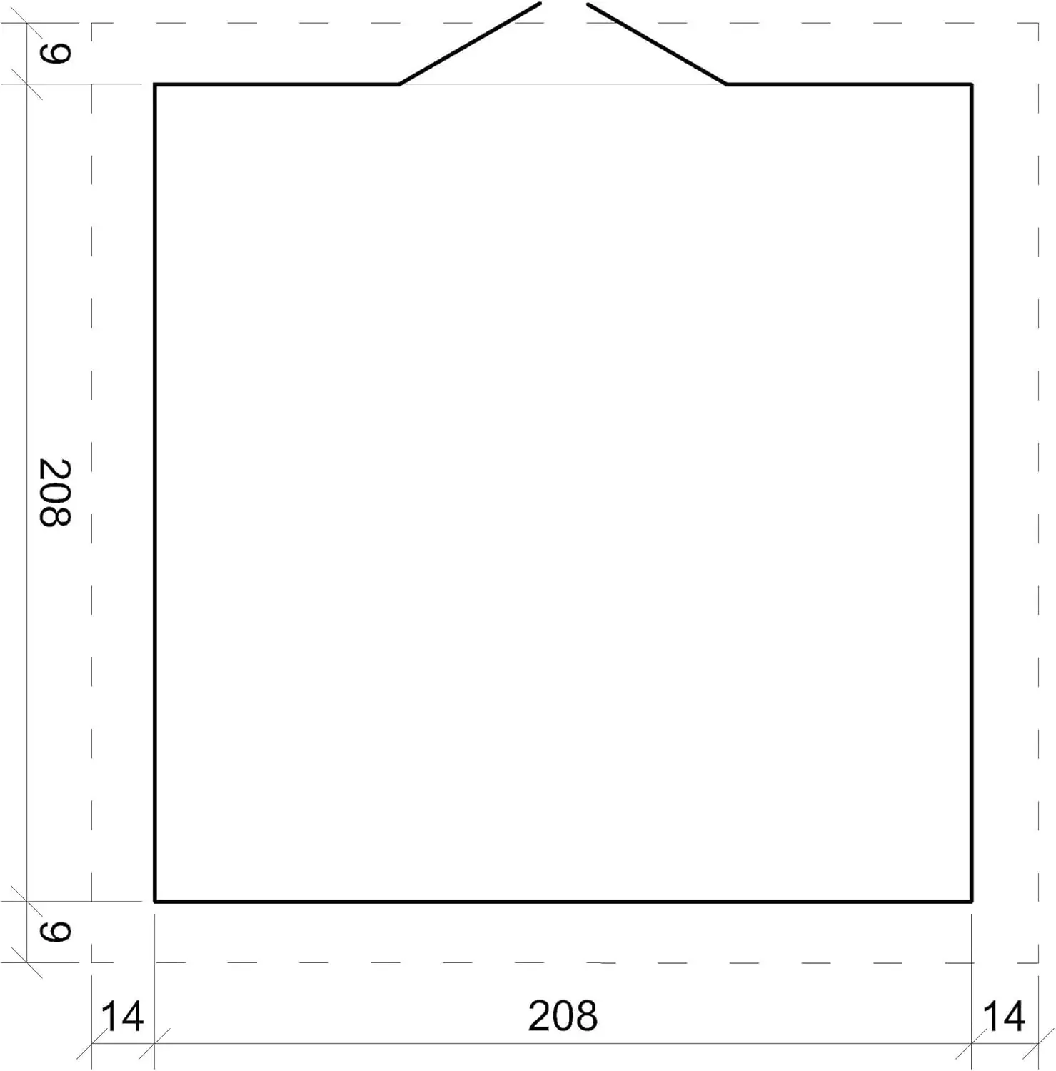 Abri de jardin en bois en bois beige 4,33 m² vue 6