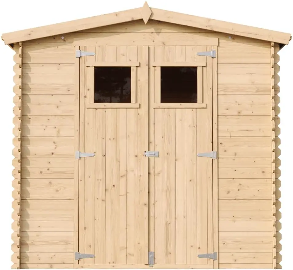 Abri de jardin en bois en bois beige 4,33 m² vue 8