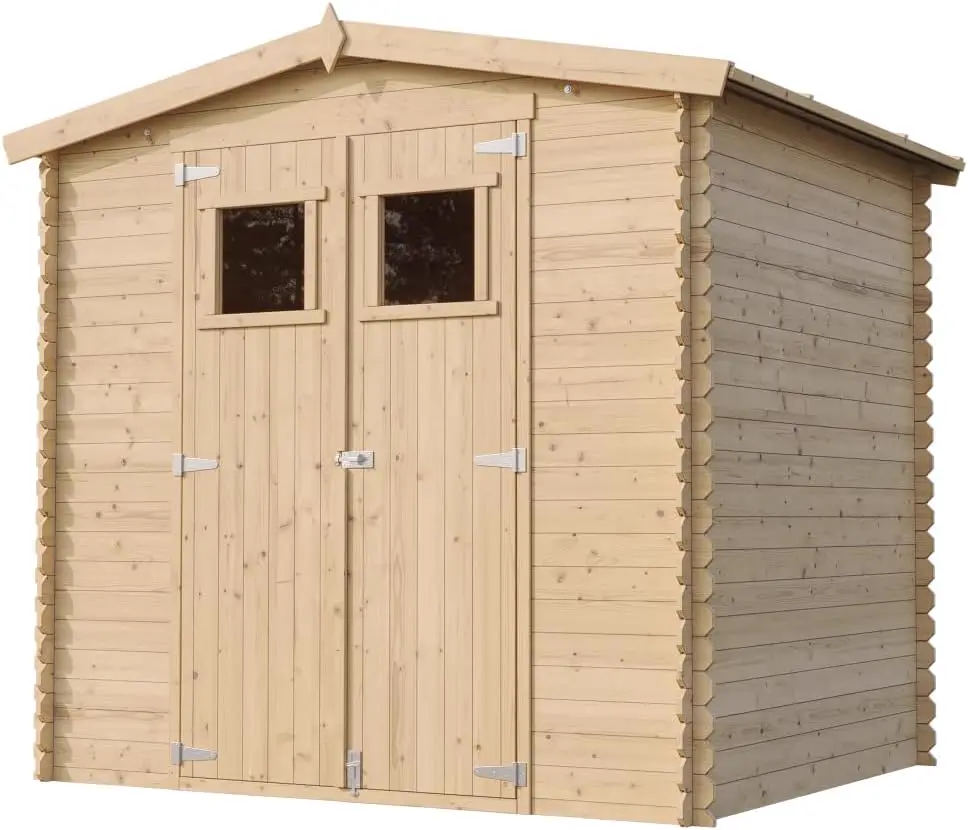 Abri de jardin en bois en bois naturel 4,33 m² vue 3