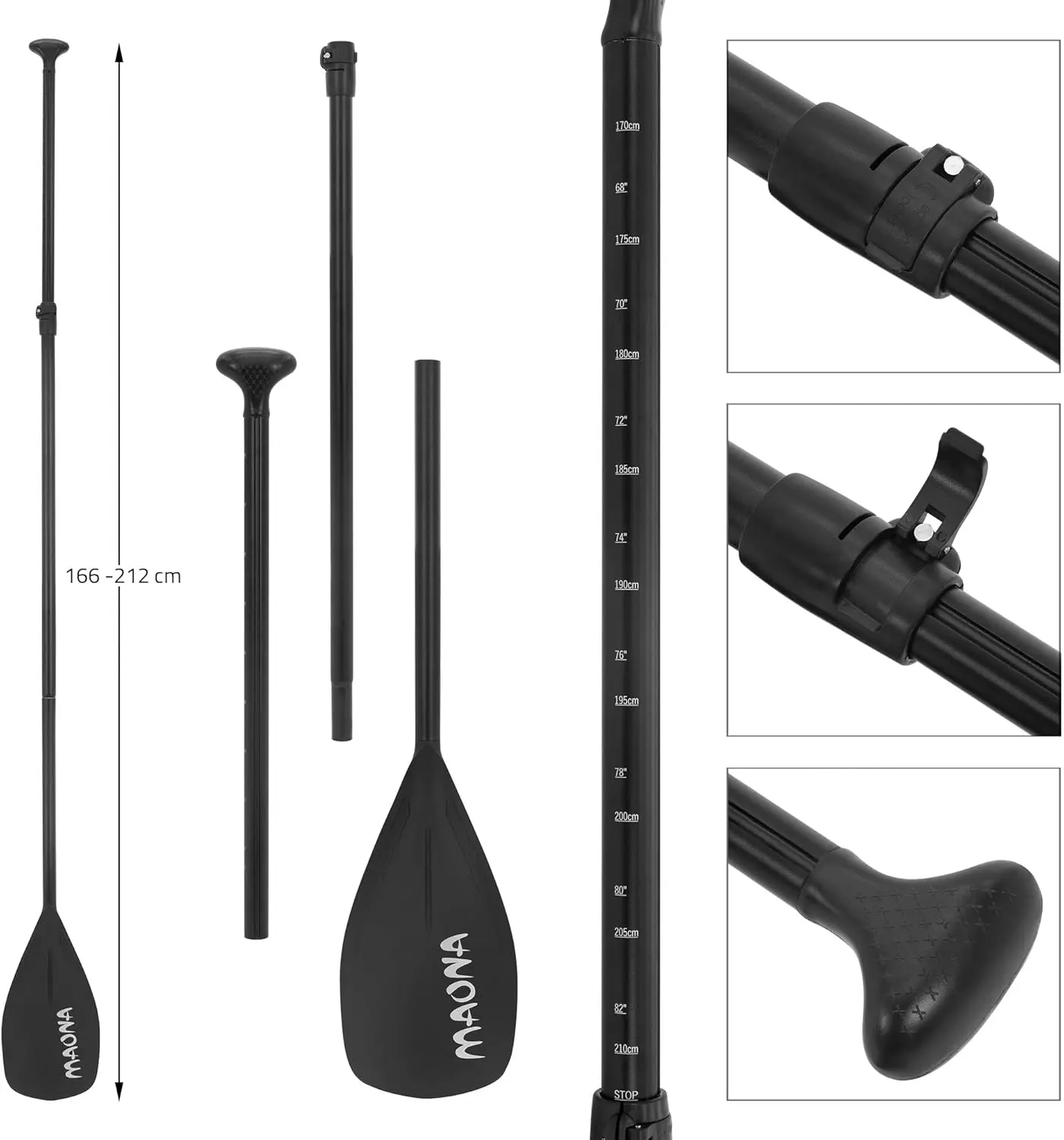 Paddle gonflable en aluminium sable vue 7