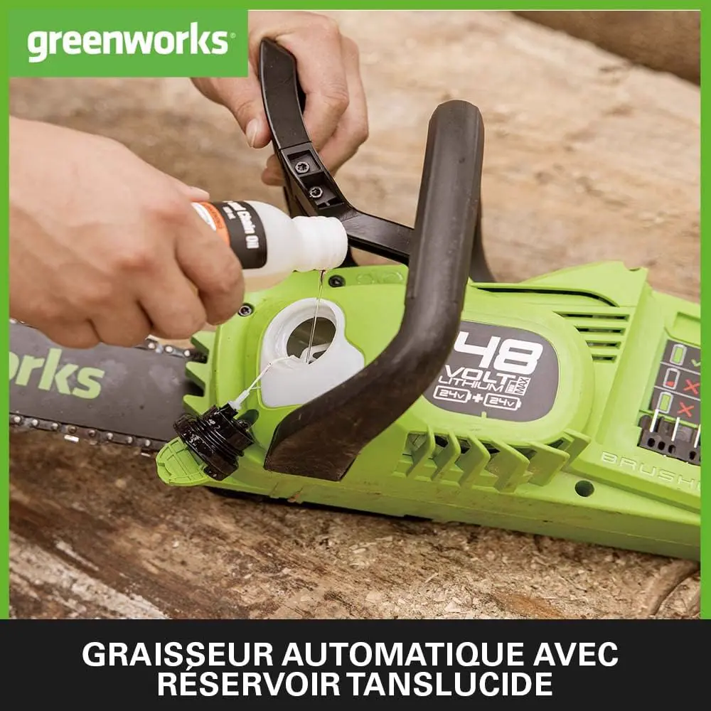 Tronçonneuse à batterie en acier 2 x 24 vue 5