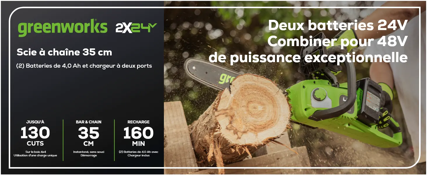Tronçonneuse à batterie en acier 24X2 — contenu détaillé 1