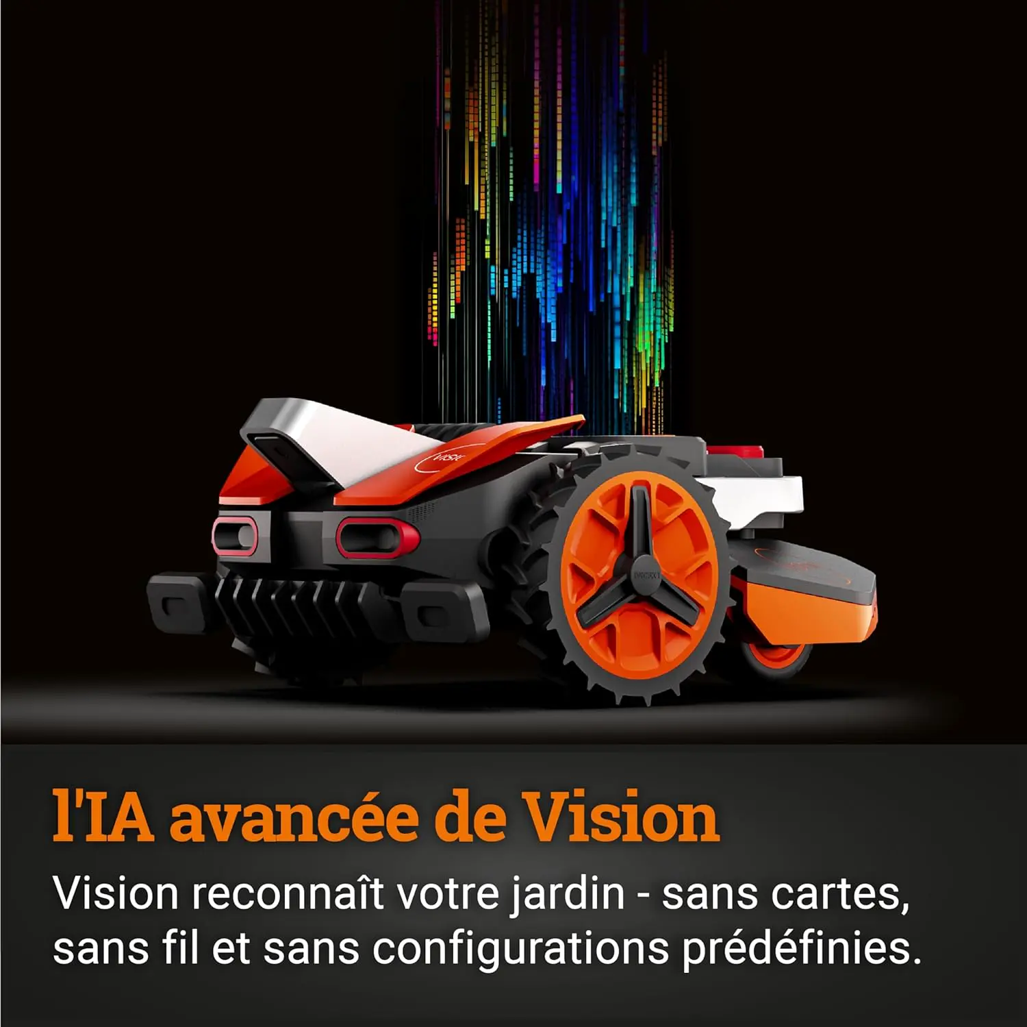 Robot tondeuse orange 1600 m² vue 5