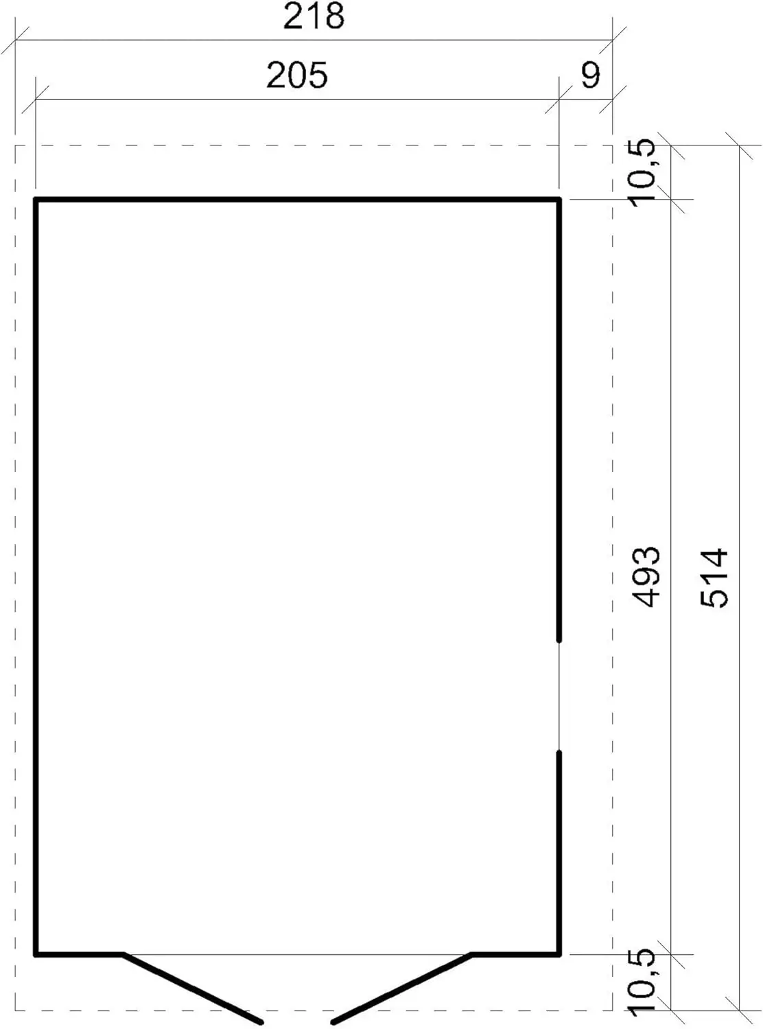 Abri de jardin en bois en bois gris 10 m² vue 6