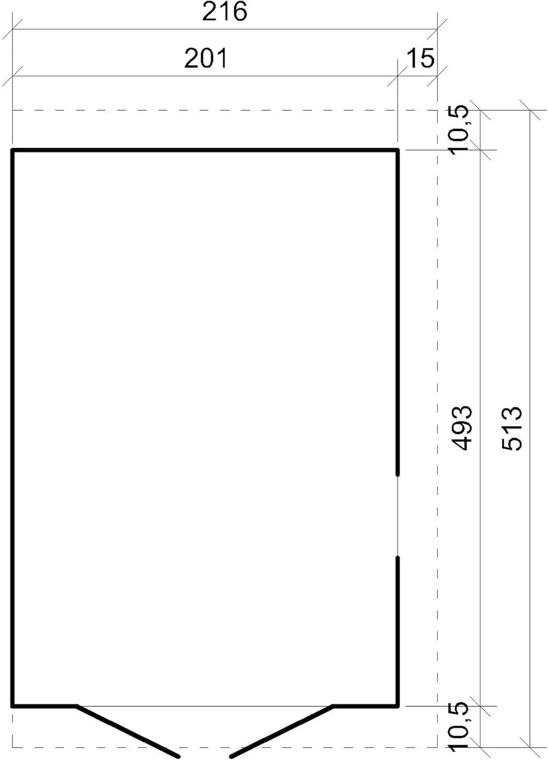 Abri de jardin en bois en bois marron 10 m² vue 6