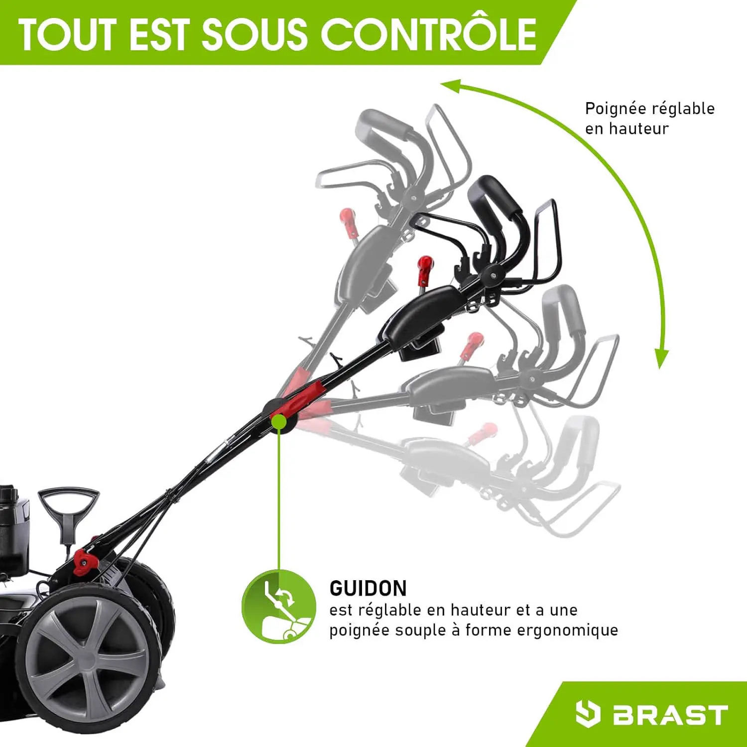 Tondeuse autoportée en acier 1500 x 540 vue 11