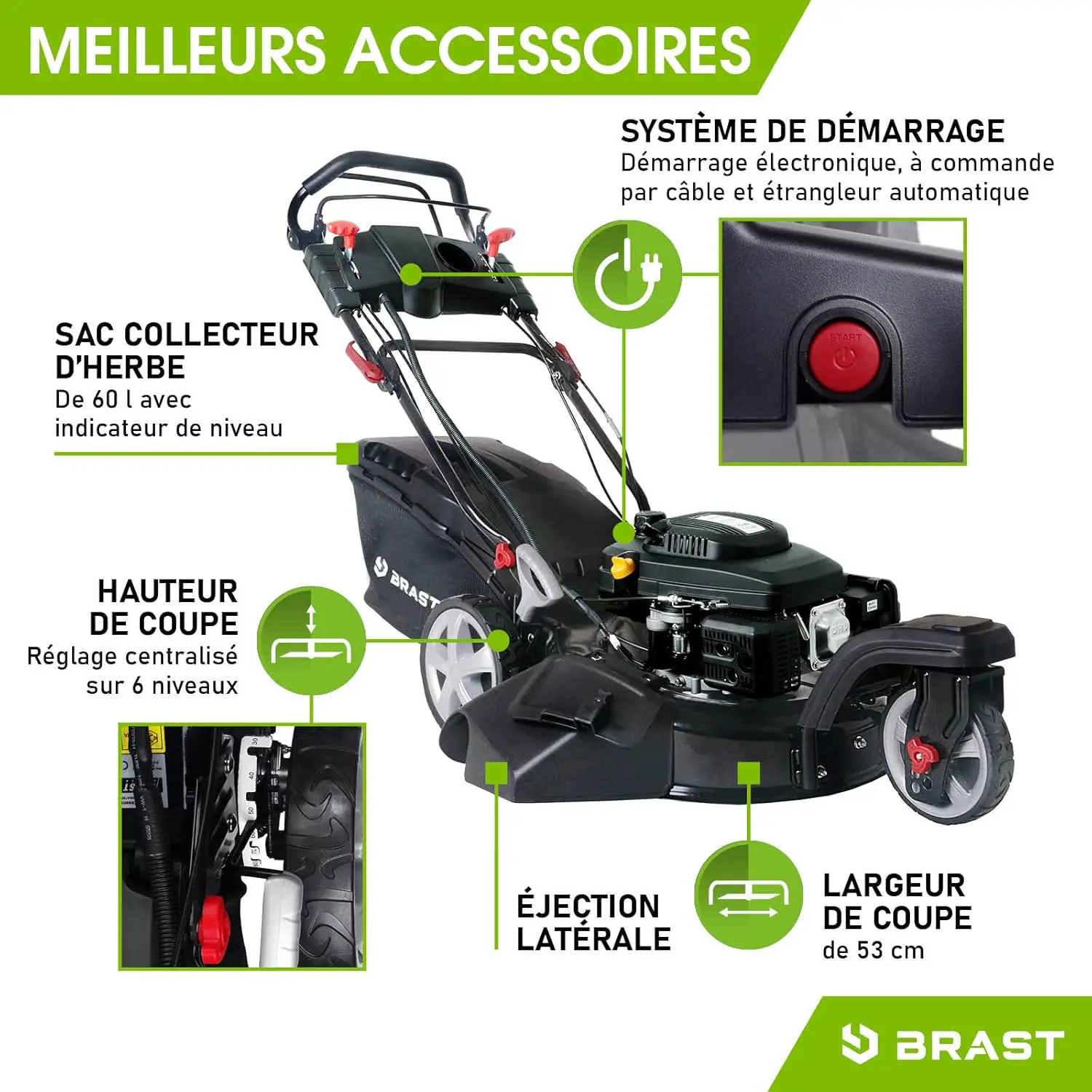 Tondeuse autoportée en acier noir 1500x540 vue 4