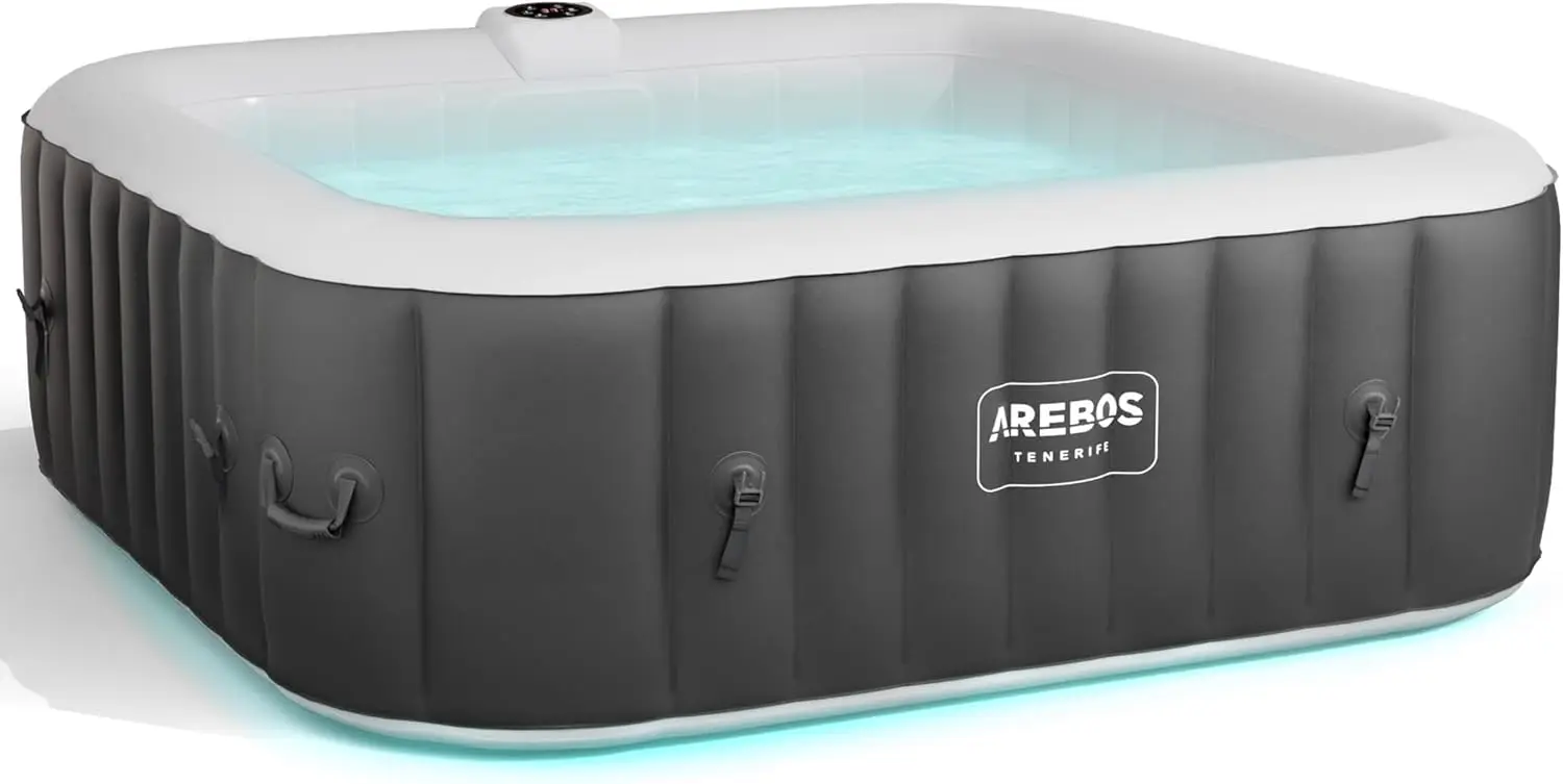 Spa gonflable 6 personnes 6 places 185 x 185 cm vue 2