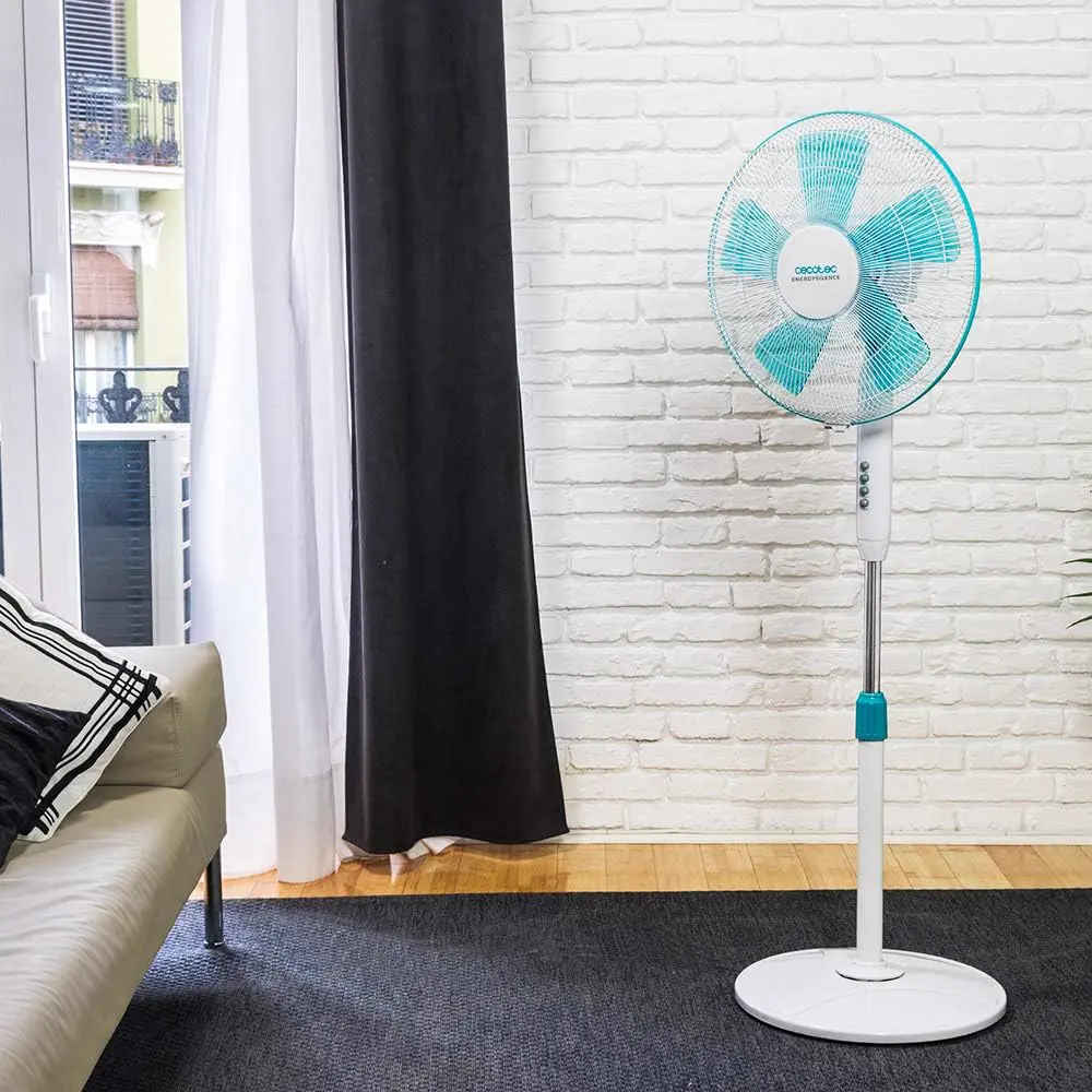 Ventilateur blanc vue 2