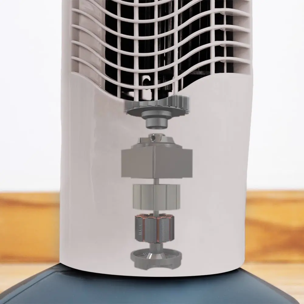 Ventilateur blanc vue 9