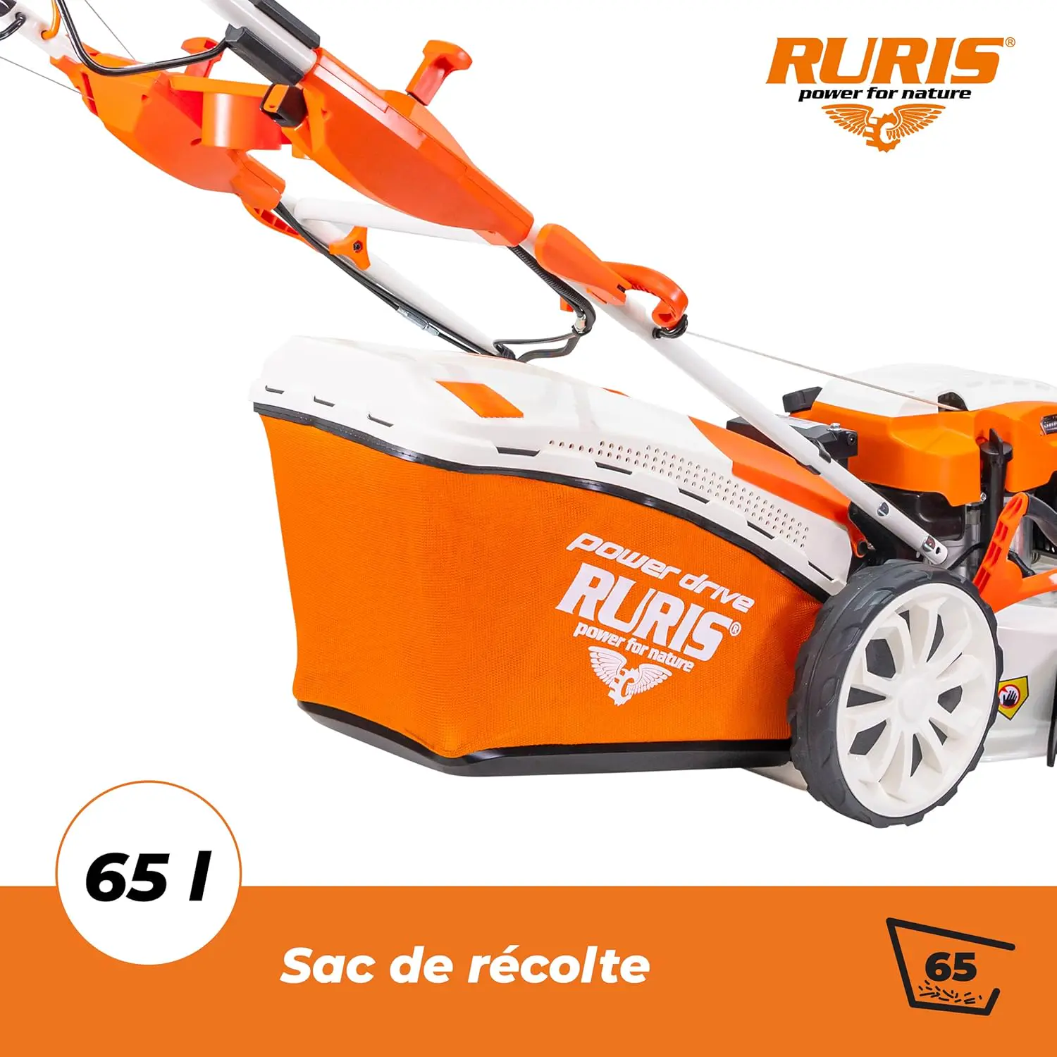 Tondeuse autoportée en métal orange 2500 m² vue 5
