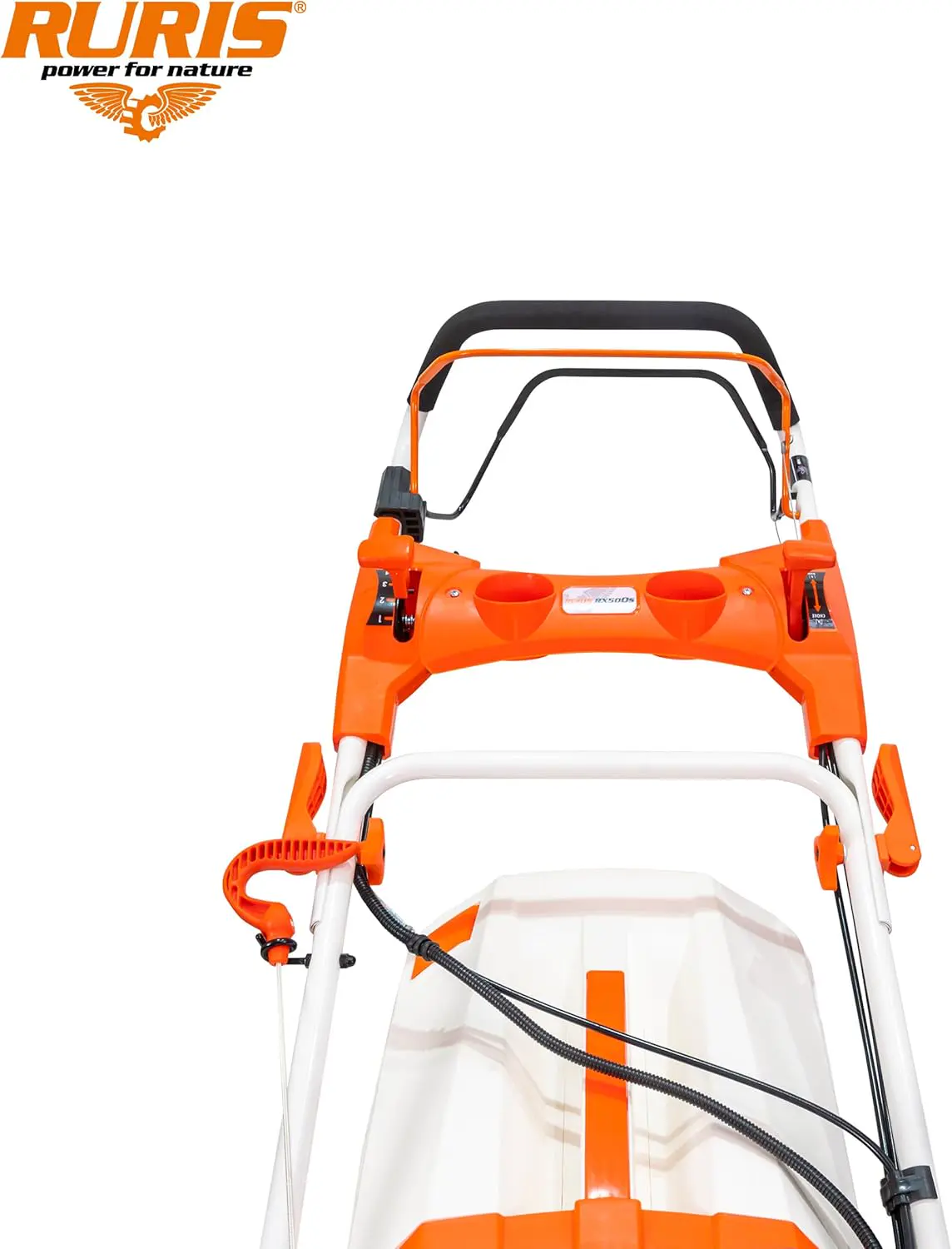 Tondeuse autoportée en métal orange 2500 m² vue 7