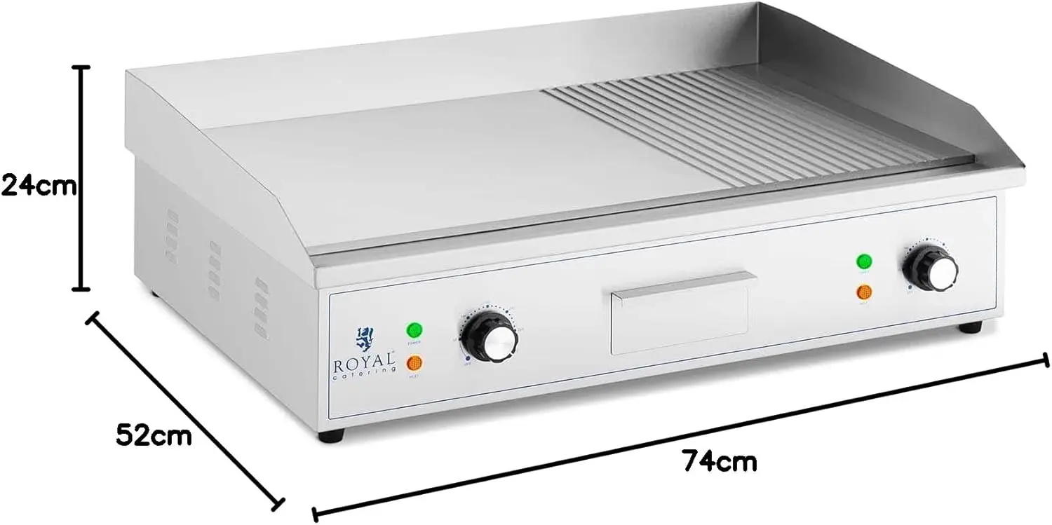 Plancha en acier 727 x 420 vue 5