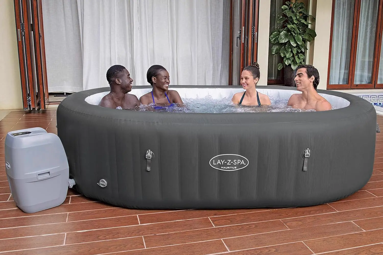 Spa gonflable 6 personnes 7 places 180 x 71 cm vue 2