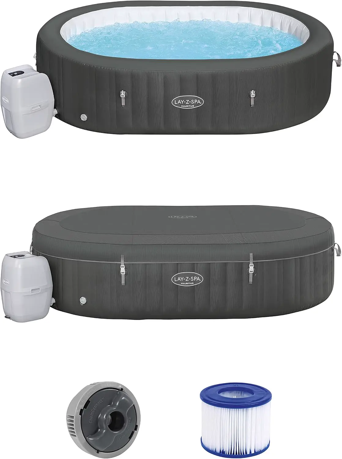 Spa gonflable 6 personnes 7 places 180 x 71 cm vue 4