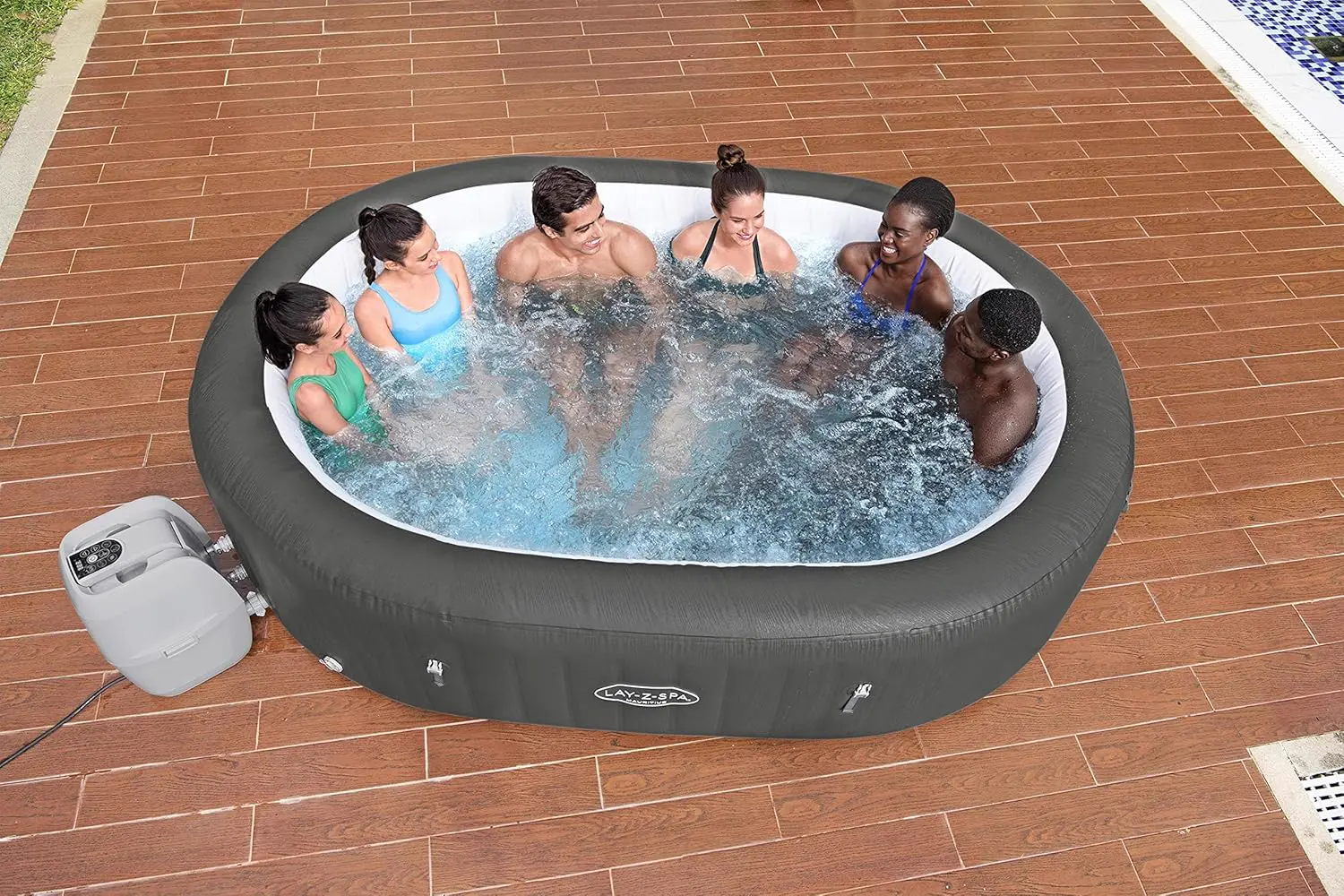 Spa gonflable 6 personnes 7 places 180 x 71 cm vue 22