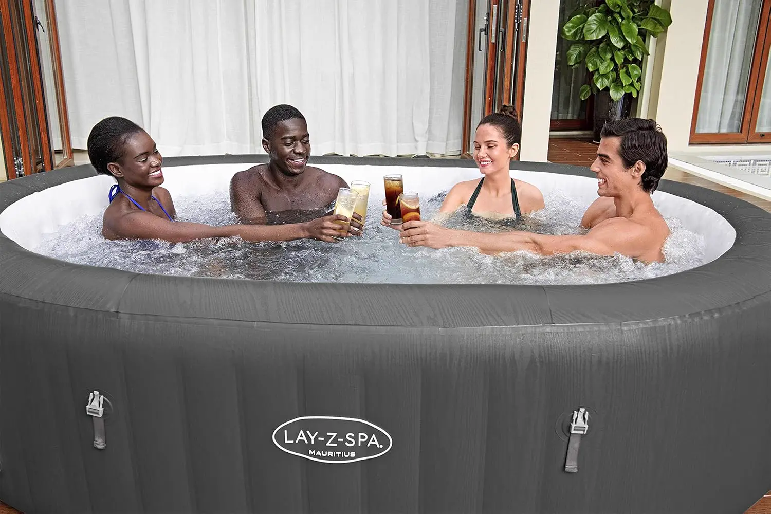 Spa gonflable 6 personnes 7 places 180 x 71 cm vue 24