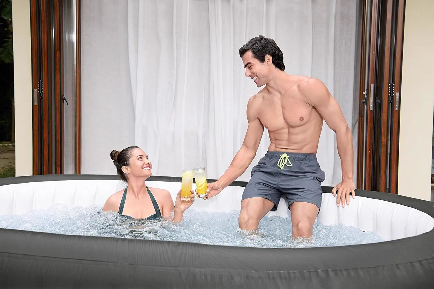 Spa gonflable 6 personnes 7 places 180 x 71 cm vue 26