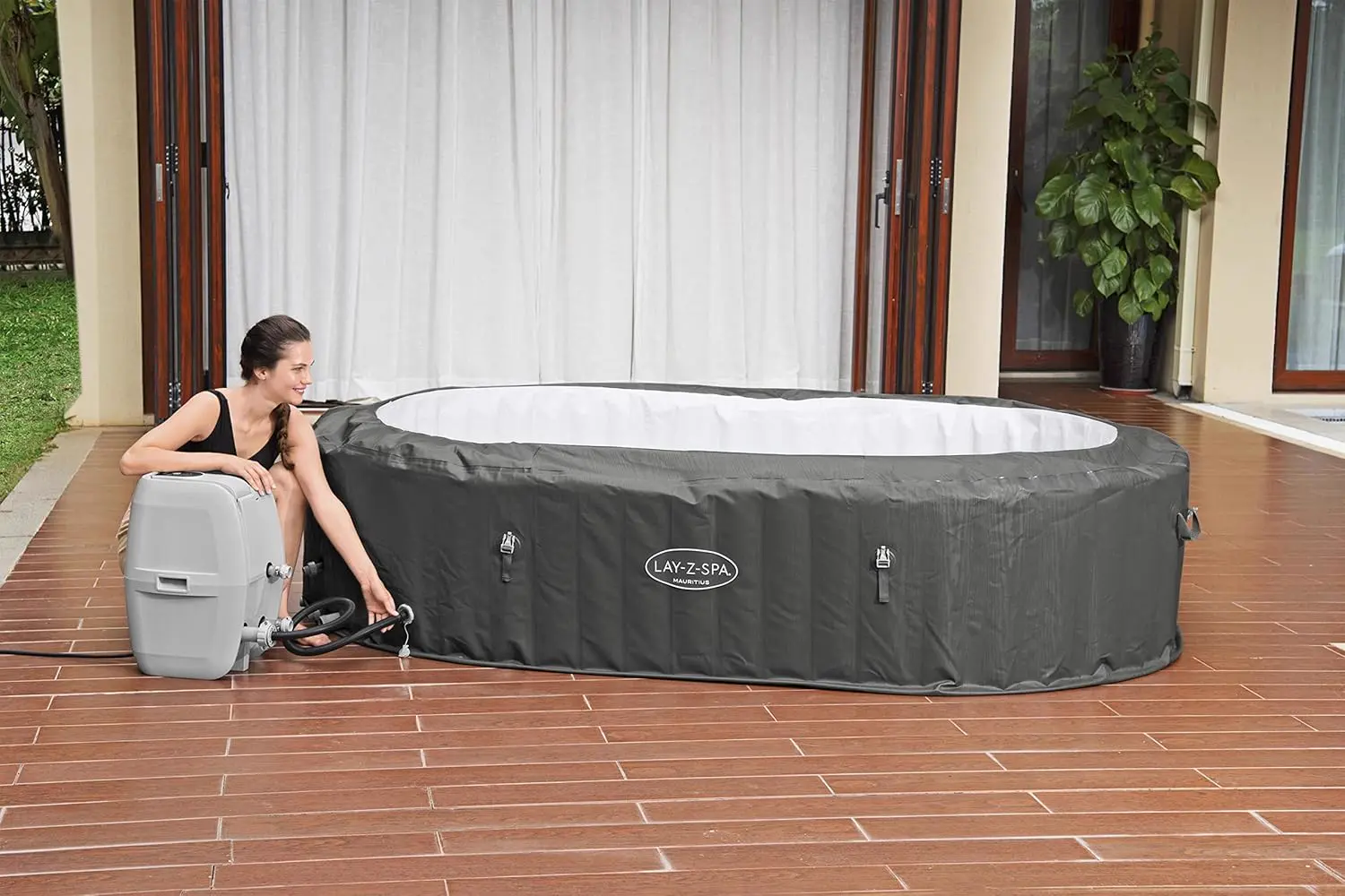 Spa gonflable 6 personnes 7 places 180 x 71 cm vue 30