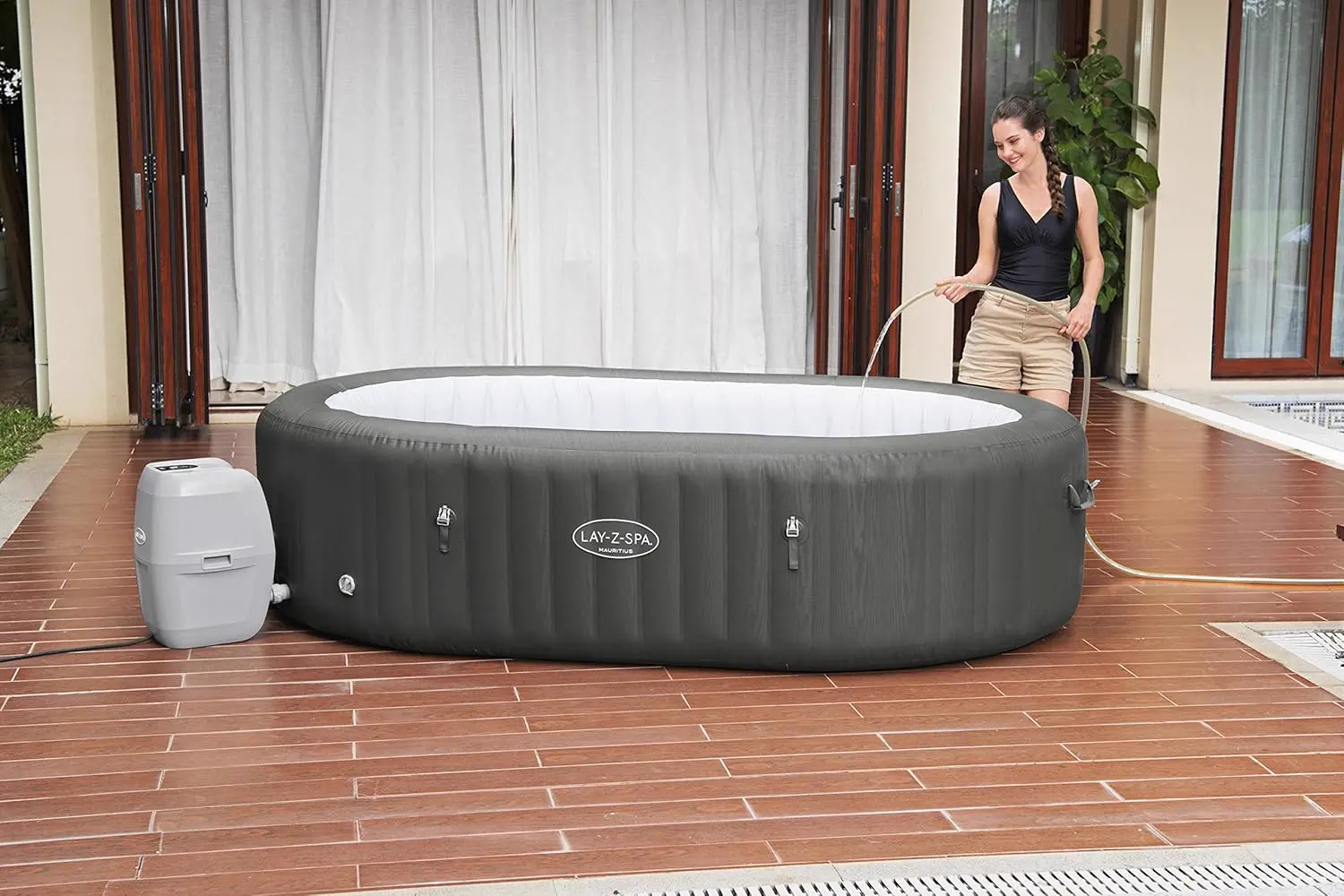 Spa gonflable 6 personnes 7 places 180 x 71 cm vue 32