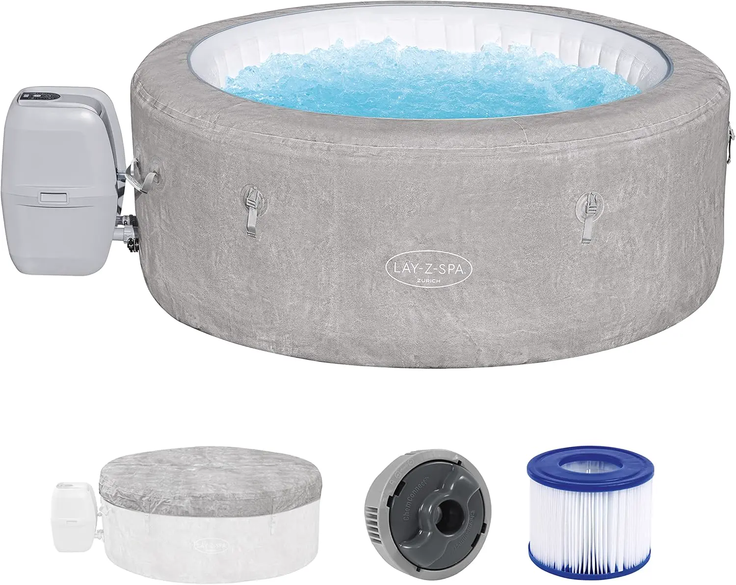 Spa gonflable 2 personnes 4 places 180 x 66 cm vue 3