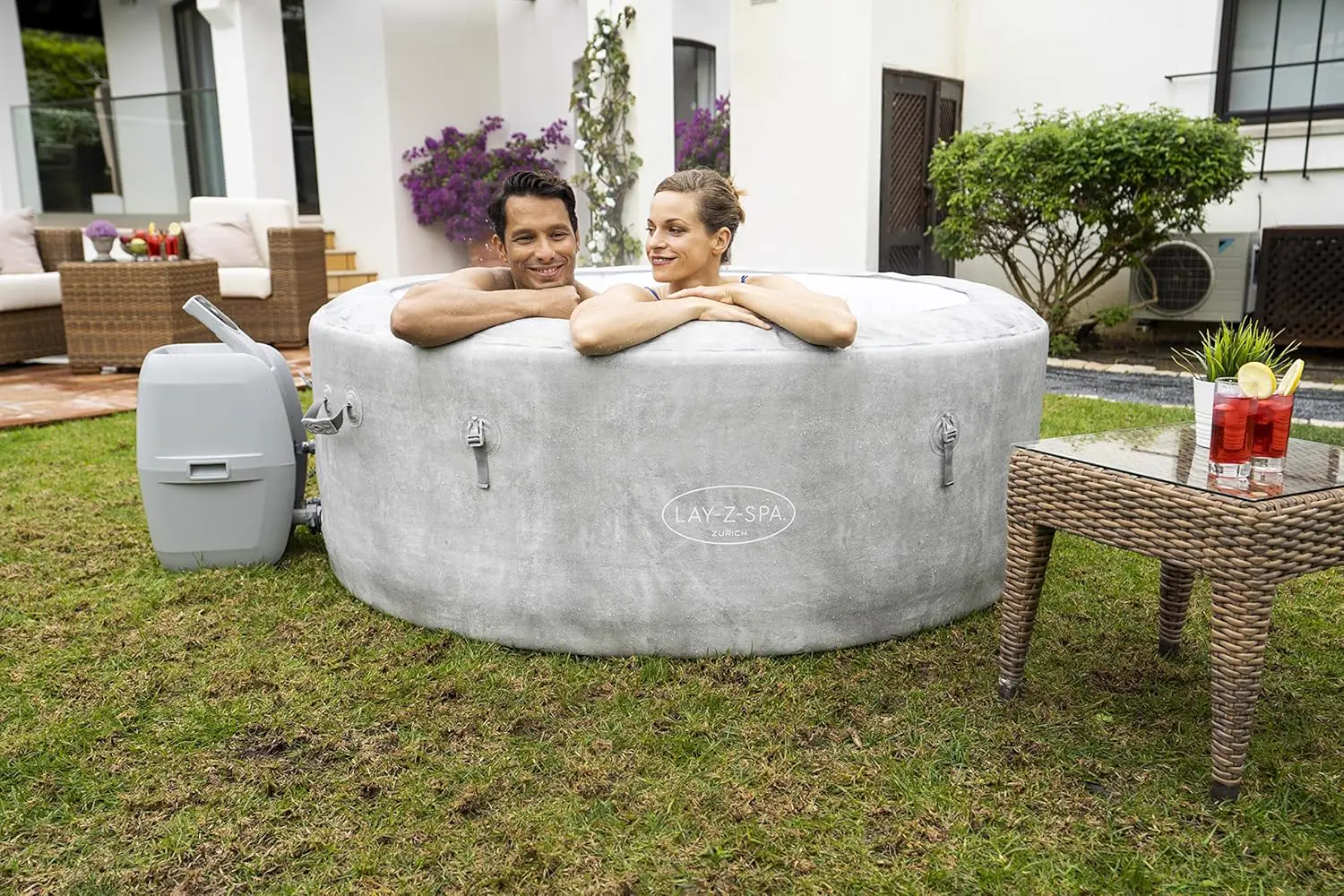 Spa gonflable 2 personnes 4 places 180 x 66 cm vue 7