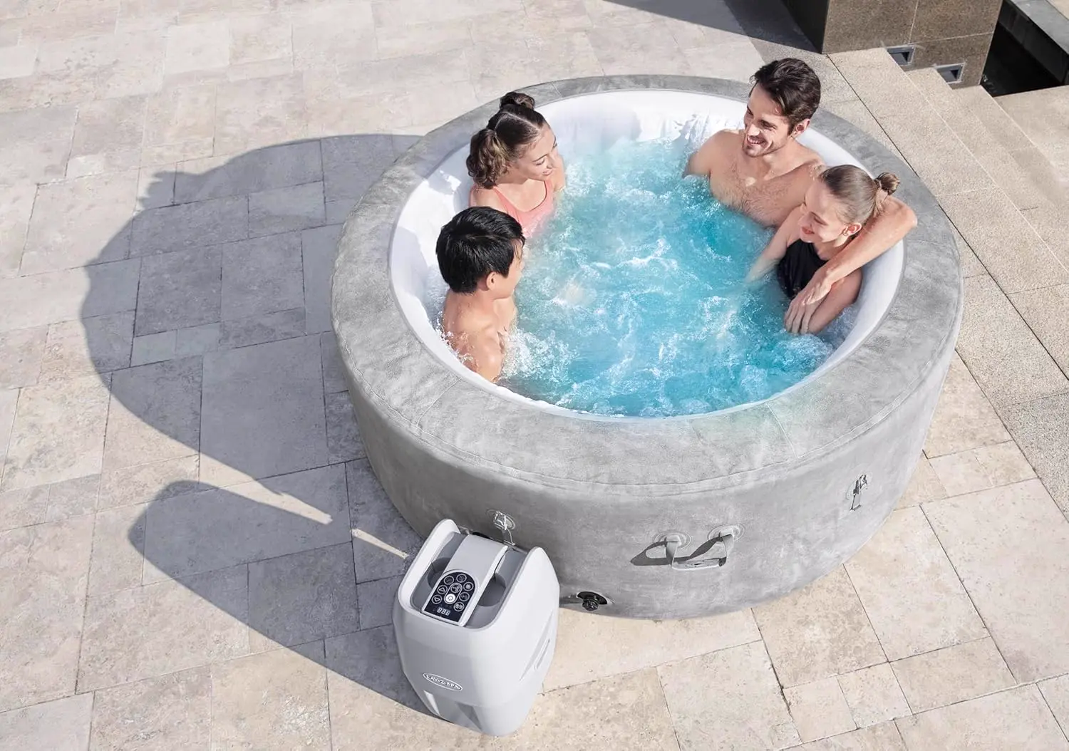 Spa gonflable 2 personnes 4 places 180 x 66 cm vue 10