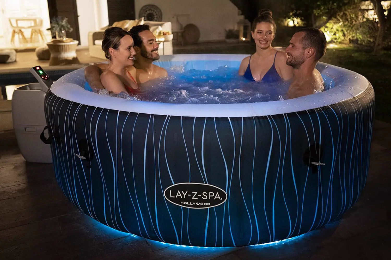 Spa gonflable 2 personnes 6 places 196 x 66 cm vue 2