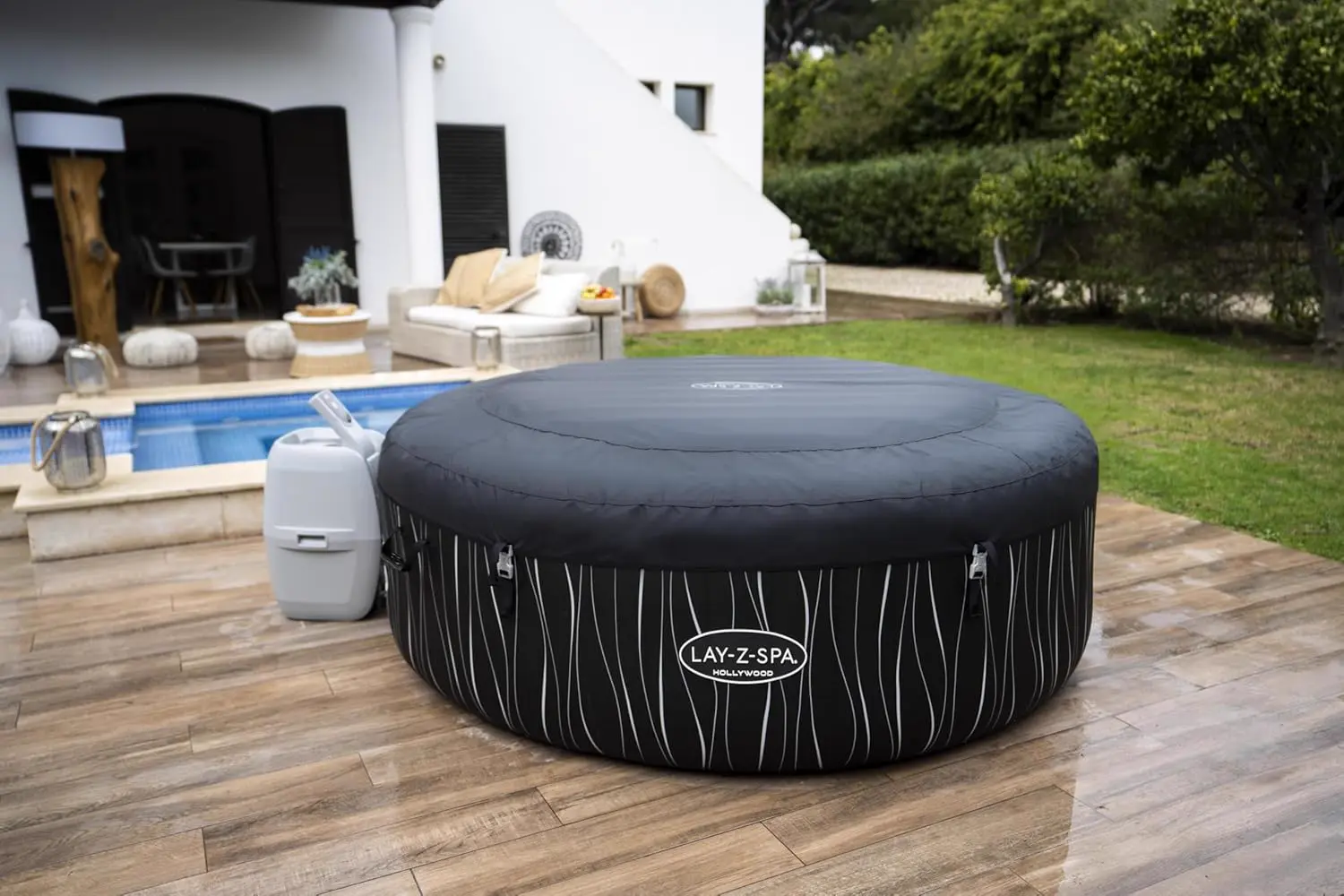 Spa gonflable 2 personnes 6 places 196 x 66 cm vue 10