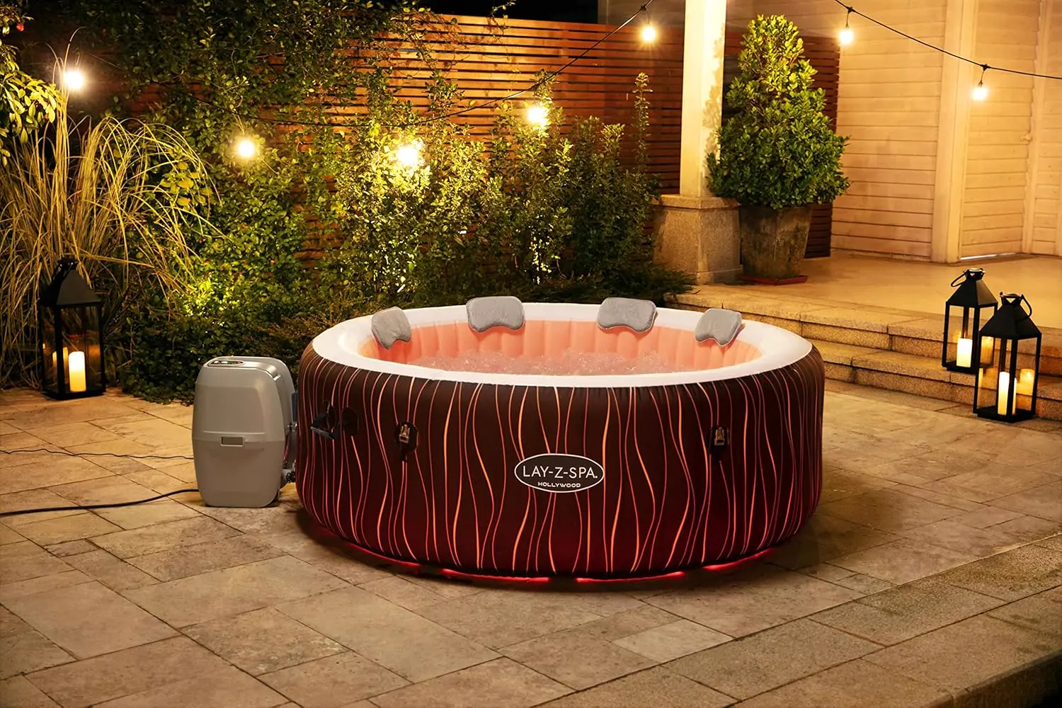 Spa gonflable 2 personnes 6 places 196 x 66 cm vue 14