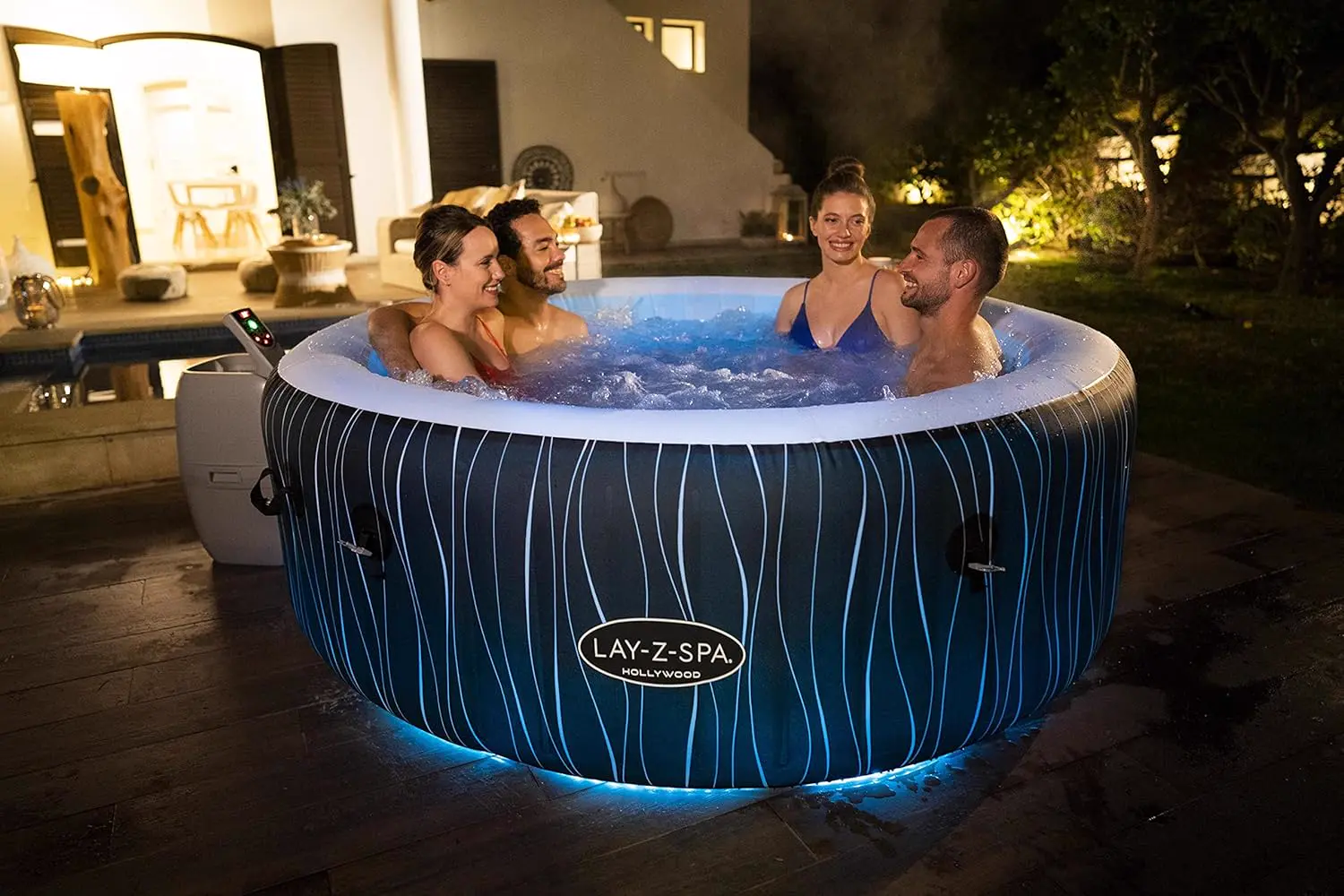 Spa gonflable 2 personnes 6 places 196 x 66 cm vue 17