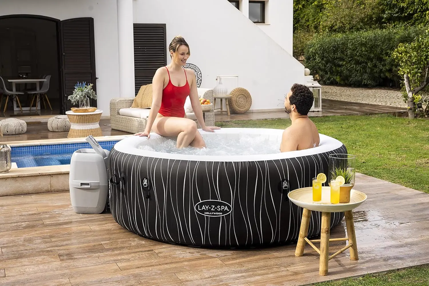 Spa gonflable 2 personnes 6 places 196 x 66 cm vue 20