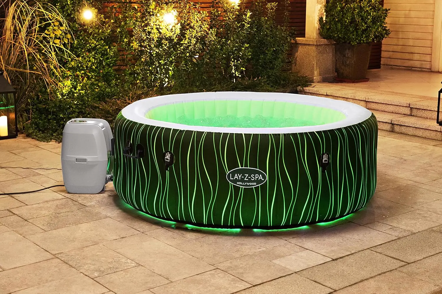Spa gonflable 2 personnes 6 places 196 x 66 cm vue 24