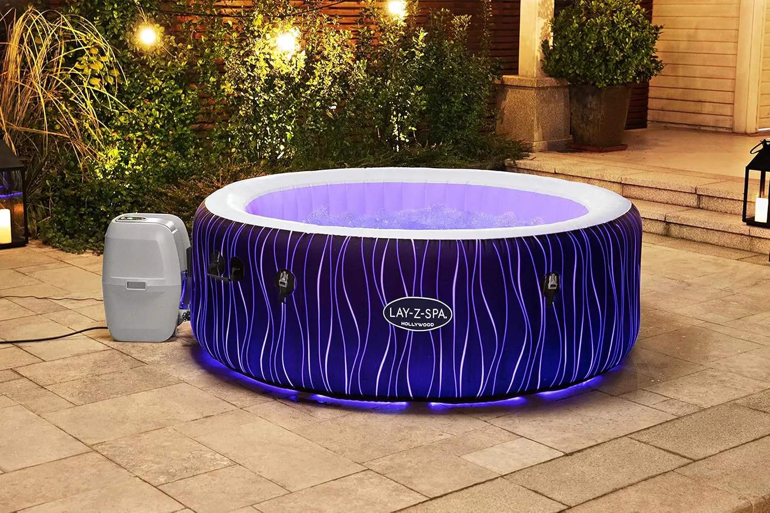 Spa gonflable 2 personnes 6 places 196 x 66 cm vue 25