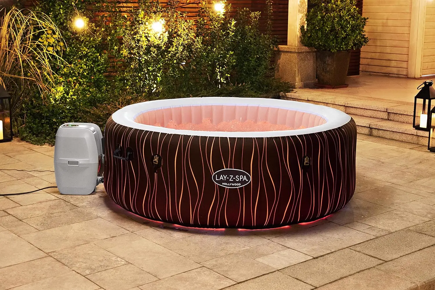 Spa gonflable 2 personnes 6 places 196 x 66 cm vue 26