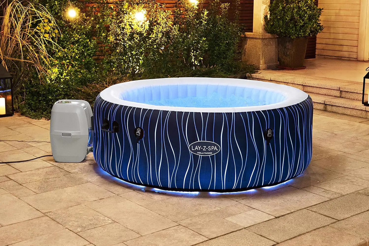 Spa gonflable 2 personnes 6 places 196 x 66 cm vue 27
