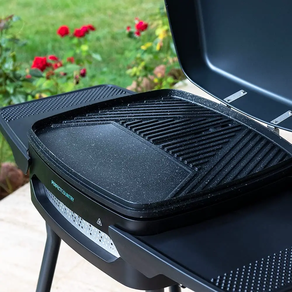 Barbecue électrique en aluminium noir 83,5 x 57,3 vue 2