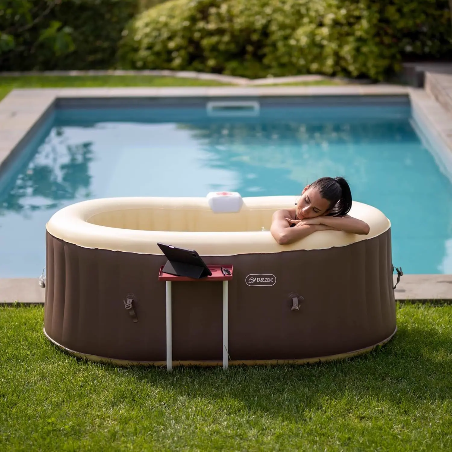 Spa gonflable 2 personnes 2 places 120 x 65 cm vue 2