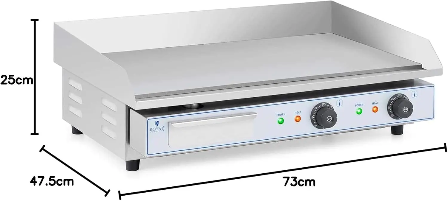 Plancha en acier 73 x 40 cm vue 6