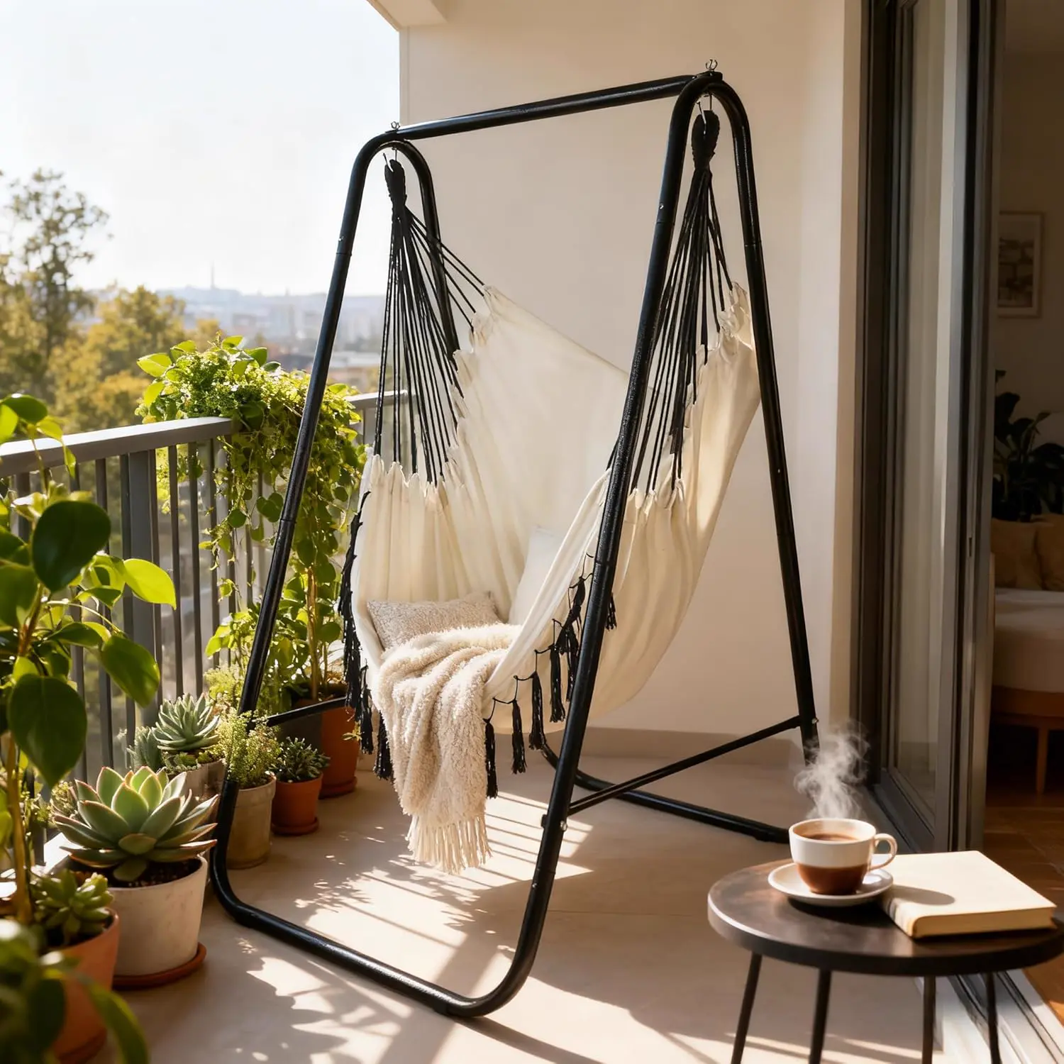 Fauteuils suspendus beige 0,88 m² vue 2