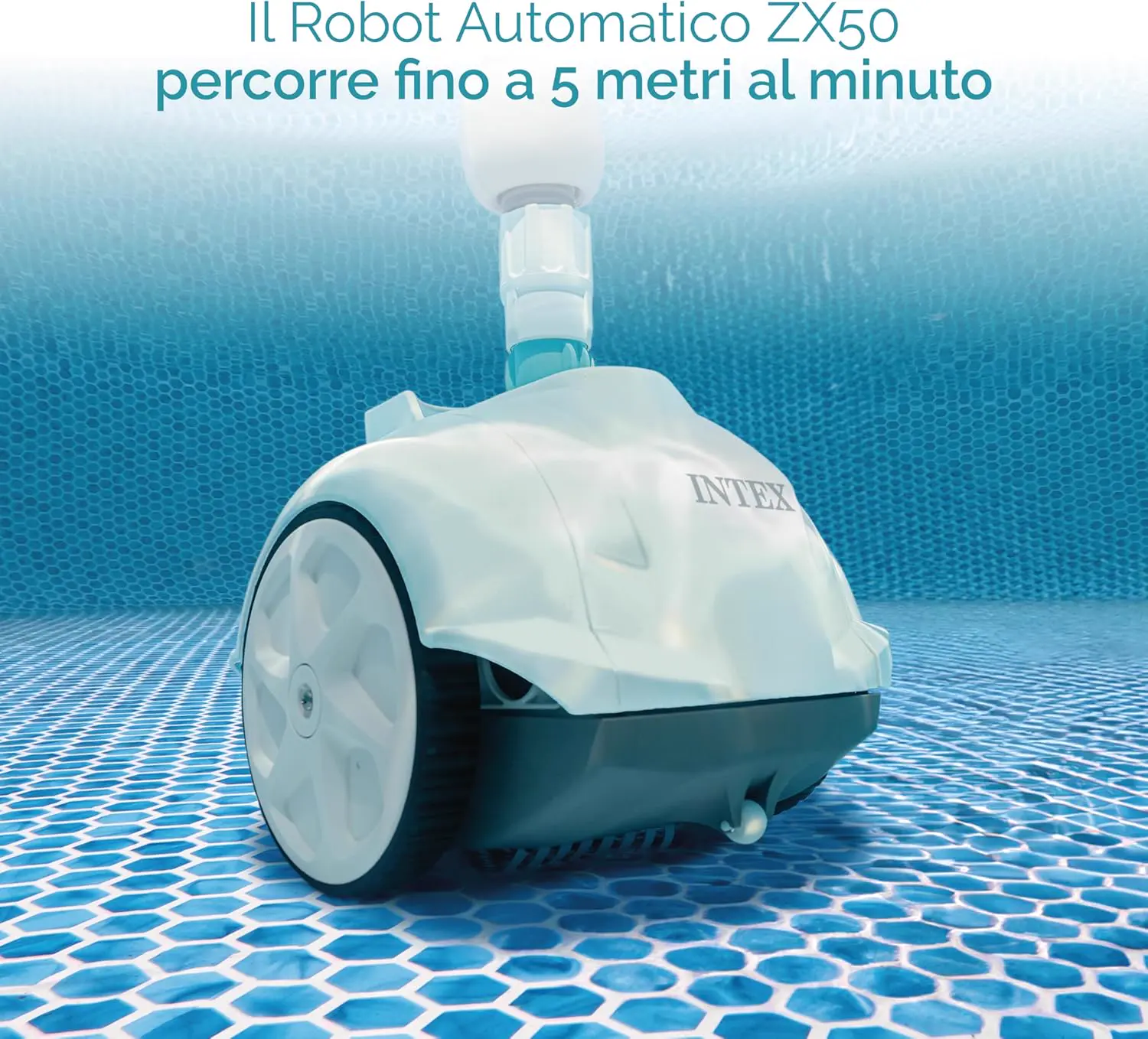 Robot piscine blanc/bleu 4,88 x 1,22 m vue 5