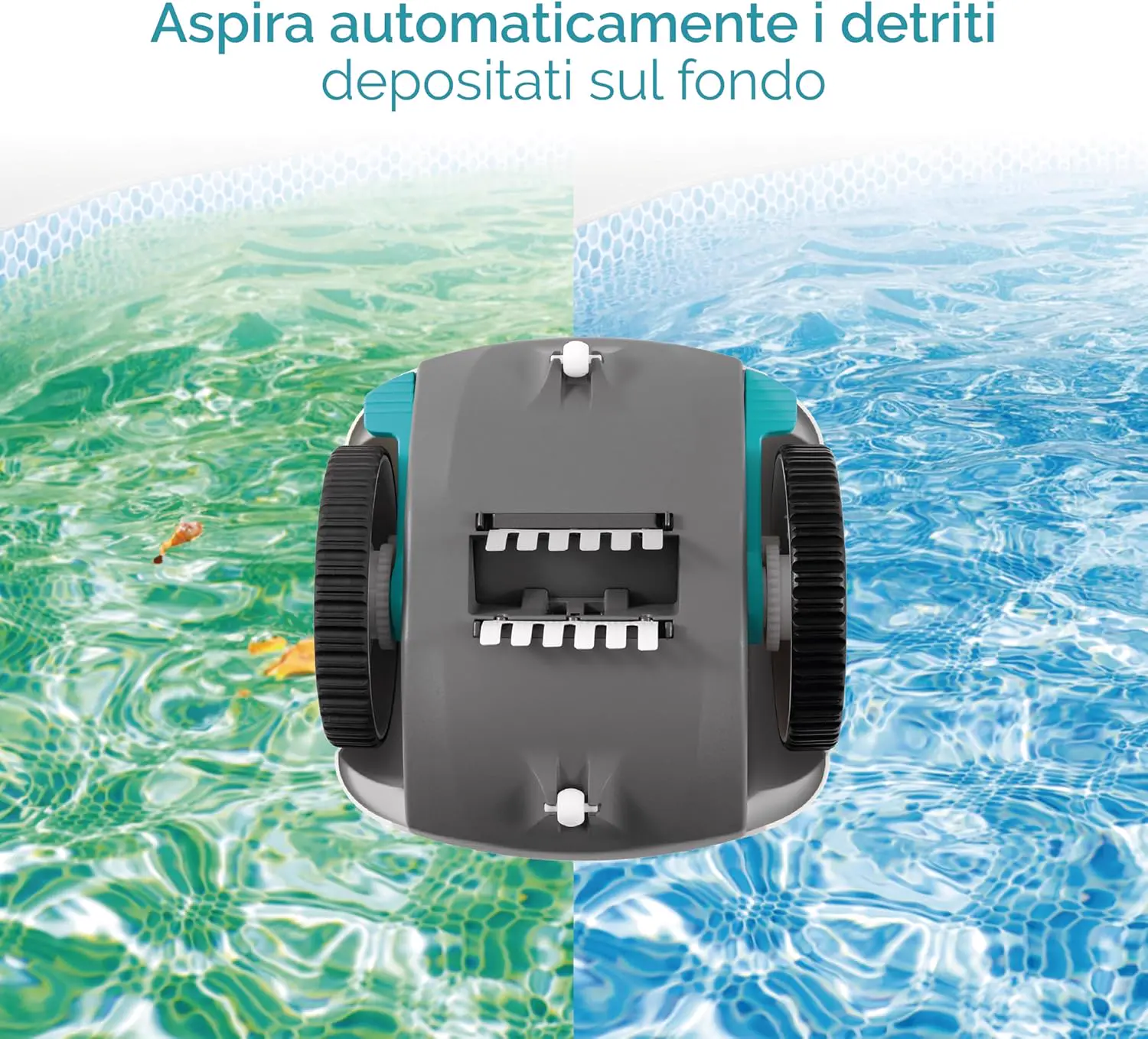 Robot piscine blanc/bleu 4,88 x 1,22 m vue 6