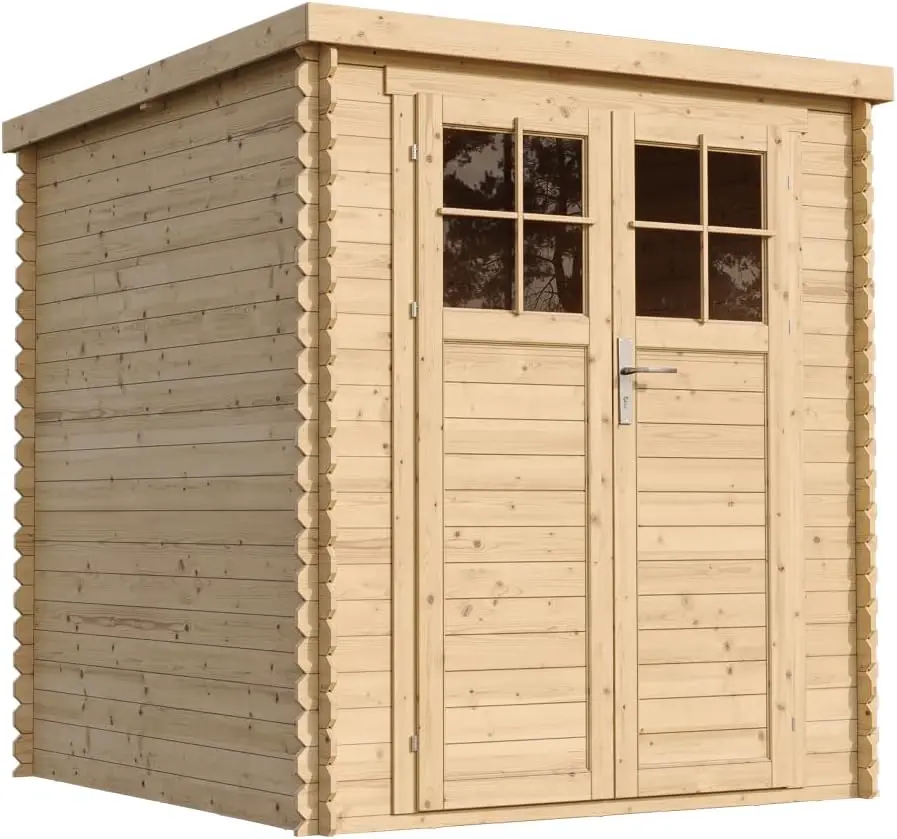 TIMBELA M309F+M309G Abri de Jardin en Bois avec Sol TRAITÉ